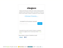 Tablet Screenshot of cinquee.it